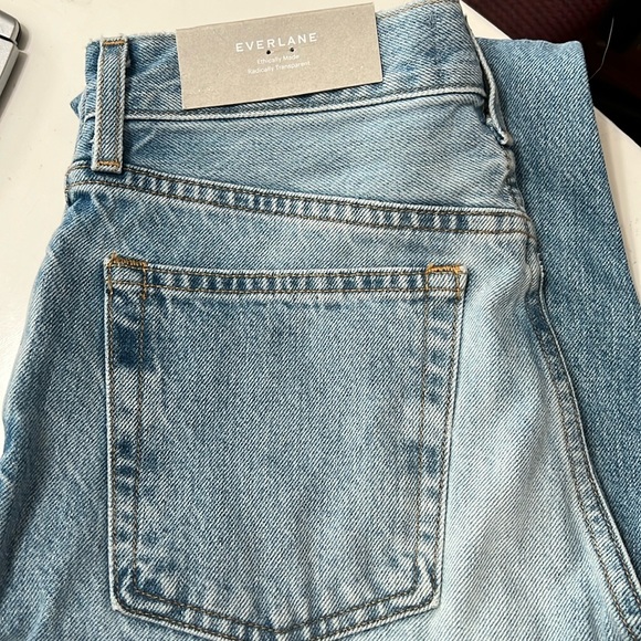 NWT Everlane The 90’s Cheeky Regular Length Vintage Sunbleached Blue Size 26 - Picture 4 of 12